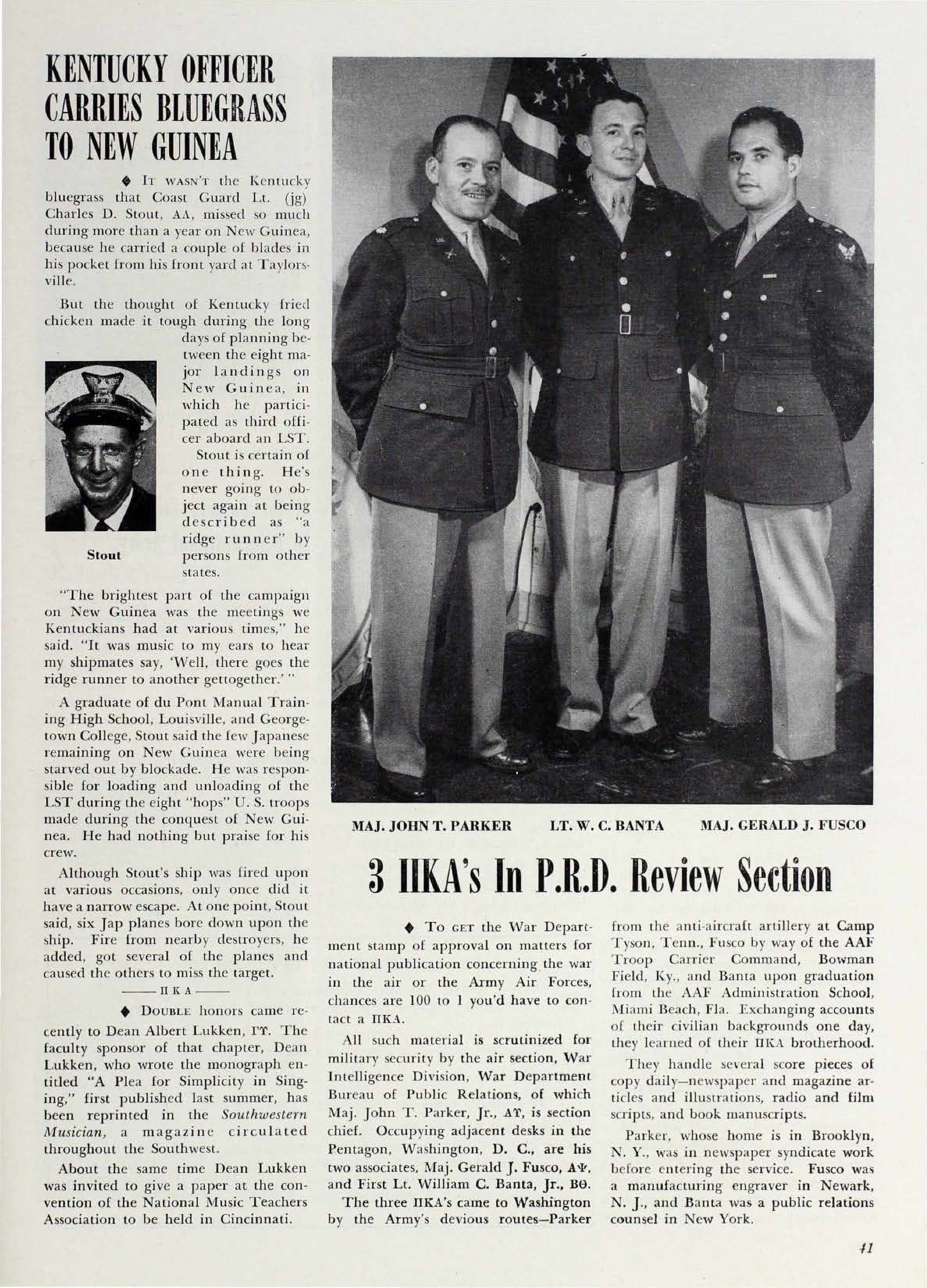 3 PiKa's In P. R. D. Review Section